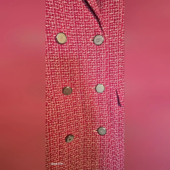 Nicole Miller Pink and White Patterned Garment (2b) - Picture 3 of 11